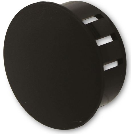 KSS Cache-trou Polyamide 6.6, noir, pour trou 22,2, diamètre du cache 25,8, 1 pièce