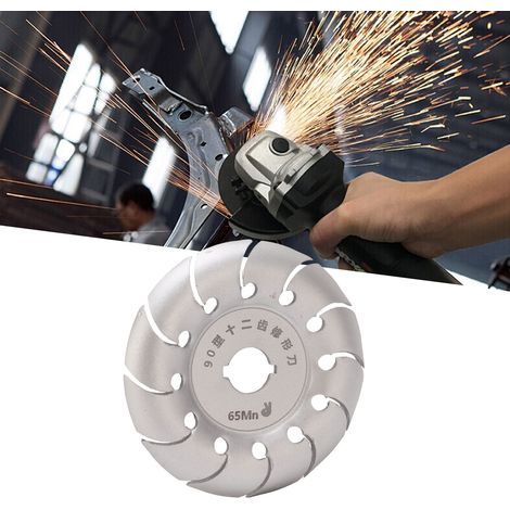 Disque de polissage argenté pour meuleuse d'angle à 12 dents (Type 90) (1/5)