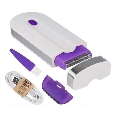 Rasoir pour femmes, outil d'épilation automatique pour le visage, les jambes, le maillot et la lèvre supérieure, épilateur rechargeable USB (1/5)