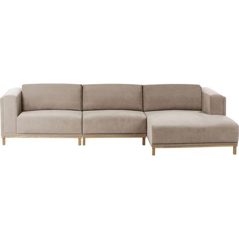 Corner Sofa 5 Seater VENG Fabric Taupe Left Hand
