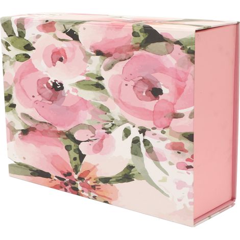 Boîte cadeau magnétique classique en carton durable, forme élégante, couleurs vives, idéale pour offrir accessoires et fleurs (1/5)
