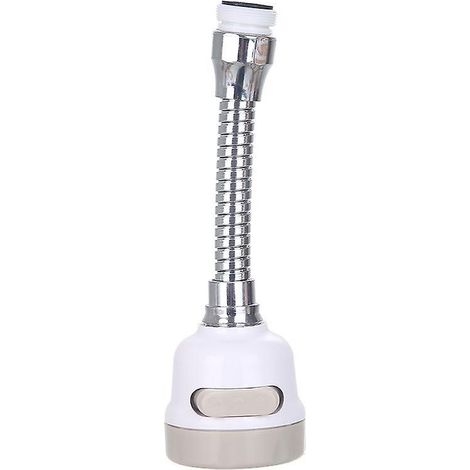 Lot de 2 pommeaux de robinet orientables à 360° avec système anti-éclaboussures et fonction économie d'eau. (1/4)