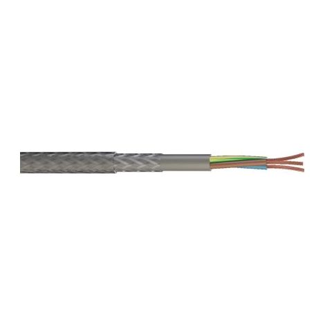 Câble de commande Blindé RS PRO 300/500V, 3 x 1,5 mm², gaine PVC, 10m ( Prix pour sachet de 10 Mètres )