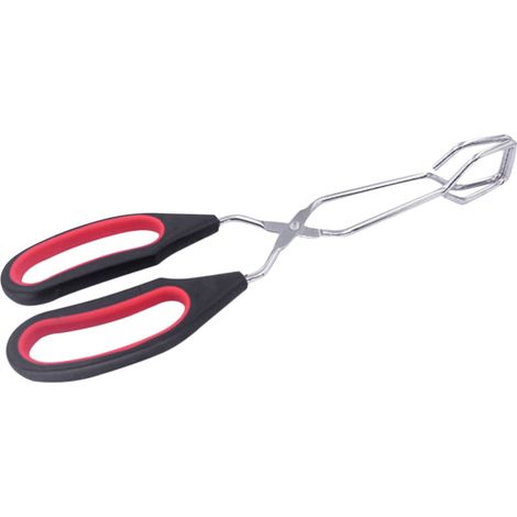 Pinces À Cuisine - Pinces Ciseaux Avec Poignées En Silicone - Pour Barbecue Grillage Cuisson Et Service - 23,5 cm - 1 Pièce (1/5)