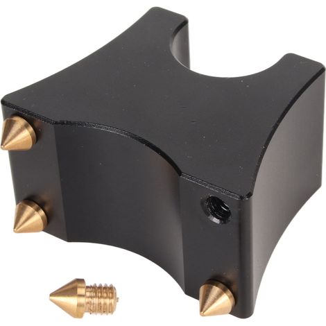 Support de câble HiFi multifonction en alliage d'aluminium, noir. (1/5)