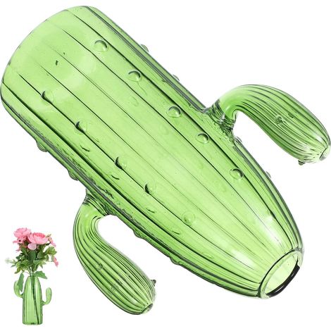 Vase Cactus en Verre Hydroponique Créatif en Verre Transparent pour Décoration Maison Élégante et Centre de Table Moderne pour Fleurs et Plantes Aériennes (1/5)