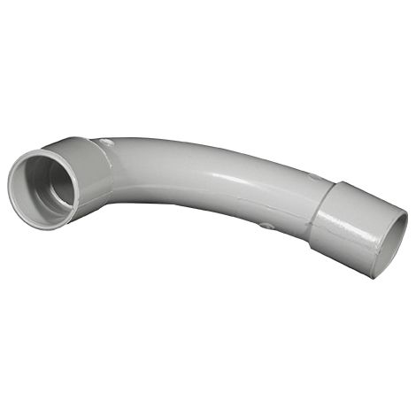 Lotto di gomiti a 90° con grande raggio di curvatura IP41, colore grigio IRL'oc per tubi IRL Ø20mm - Confezione da 10
