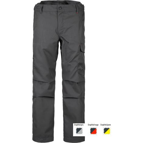 Pantalon roadrunner Graphote/Jaune T.50 - BOSSEUR - 12266