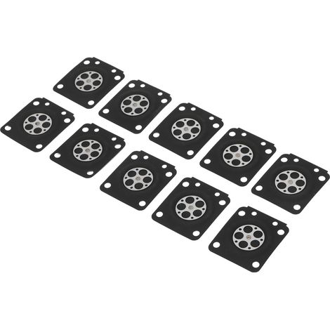 Kit de 10 pièces pour carburateur de tronçonneuse : membrane et joints compatibles avec le modèle ZAMA180 (1/5)