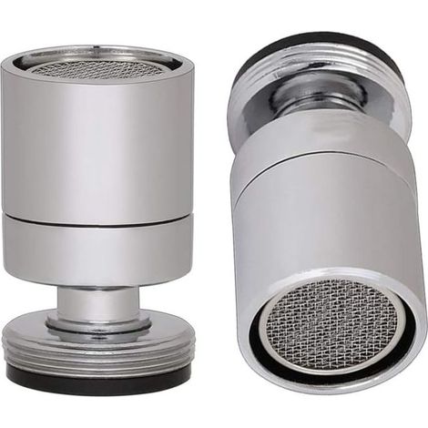 The aerator of thread male of 24 mm,barrel of valve sink pivot, D'energy water valve valve spout aerator for the kitchen of the bathroom, Chrome polish (M24)- (1/4)