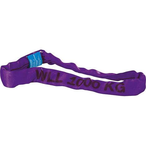 Cordes rondes en polyester pour levage 1 tonne 6 m
