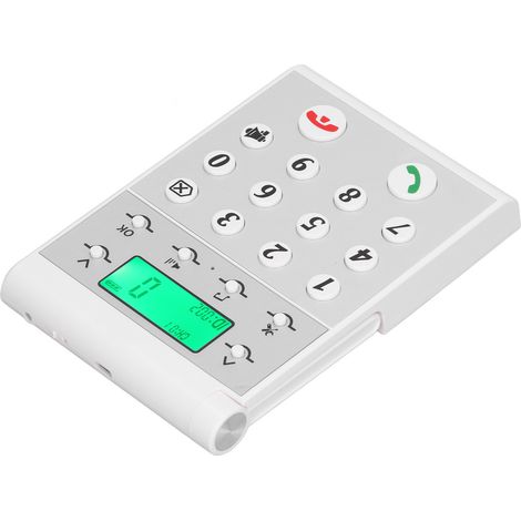 Interphone sans fil, portée de 1000 m, appels clairs, réseau intelligent, système mains libres, blanc.