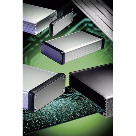 Boîtier profilé Hammond Electronics 1455N1202BK aluminium noir 120 x 103 x 53 1 pc(s) S53048 (1/3)