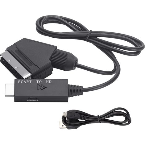 SCART-auf-1080p/720p-TV-Audio-/Video-Adapter für HDTV, DVD und anderes TV-Zubehör