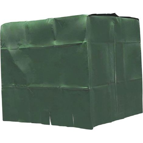 IBC Water Tank Protective Cover Tarpaulin 1000L,Ton Barrel Cover Oxford Cloth,Dust Cover Container Cover for Rain Barrel, Green (1/5)