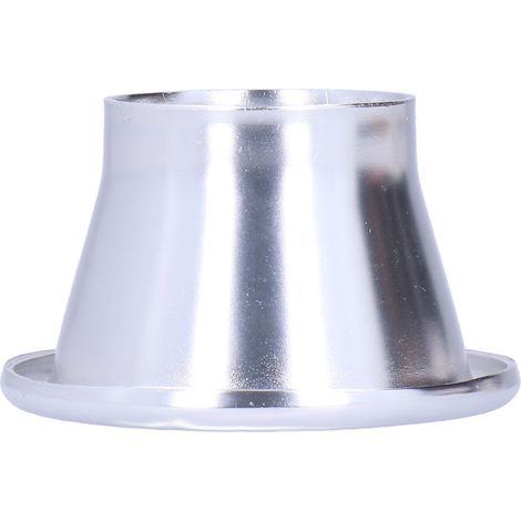 Adaptateur de cornet d'admission d'air froid de 2,6 pouces pour turbocompresseur, pièce de modification automobile en aluminium usiné CNC, couleur argent. (1/5)