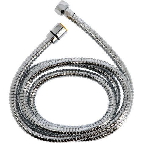 Flexible de douche 200 cm double agrafage NF écrou tournant anti-torsion - THEWA AGH20FLANF