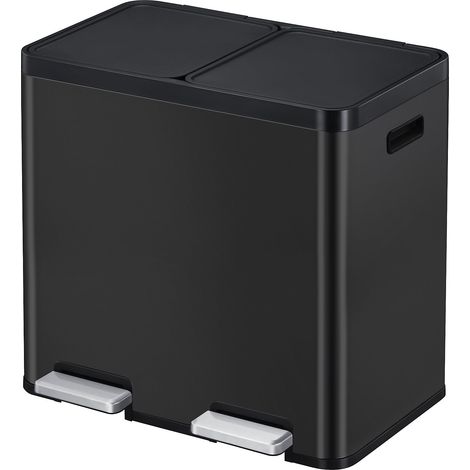 EKO, Poubelle à pédale Recycler, en acier, 44 l, collecteur à (1/4)