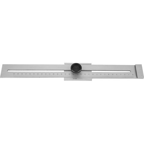 Règle à tracer en acier inoxydable 0-300 mm, outil de mesure pour le travail du bois (1/5)