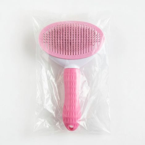 Cepillo de acero para animales rosa clásico 5 uds (1/5)