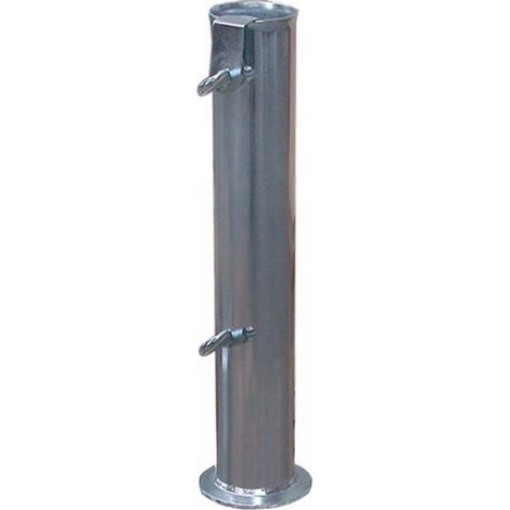Tubo per base in cemento per ombrellone, in acciaio zincato resistente per esterno -⌀ 6.5 cm (1/2)