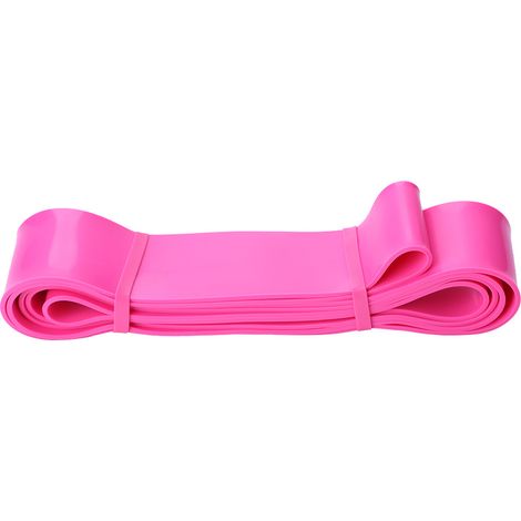 Bande Élastique Fitness 1.3cm Rose pour Yoga et Renforcement Musculaire (1/5)