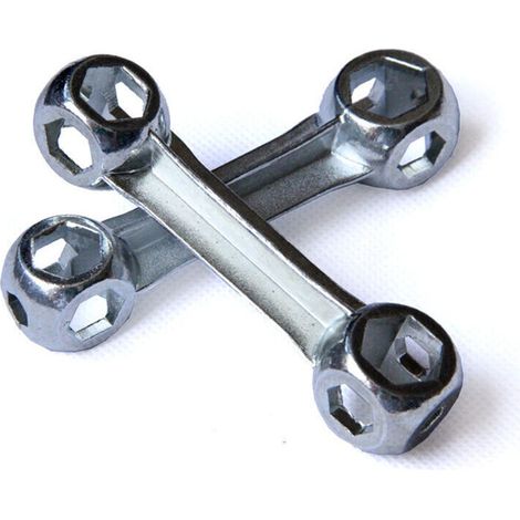 Clé hexagonale de vélo en alliage 10 en 1 en forme d'os de chien, outil de réparation portable durable 2pcs (1/5)