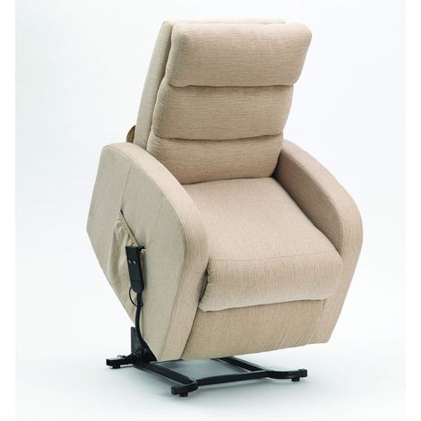 Fauteuil Releveur 2 Moteurs en Tissu Beige 821062.BEIGE