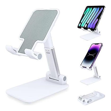 support De Tlphone Portable Pliable (blanc), Support De Tablette Pliable Zhike Support De Tlphone De Bureau Compatible Avec Samsung Ipad Mini Ipho