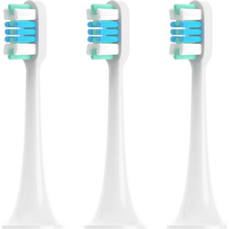 3 Pack  Replacement Toothbrush Heads Compatible with Sonic Electric Toothbrush T300 T500 T700 Series – White Blue (1/5)