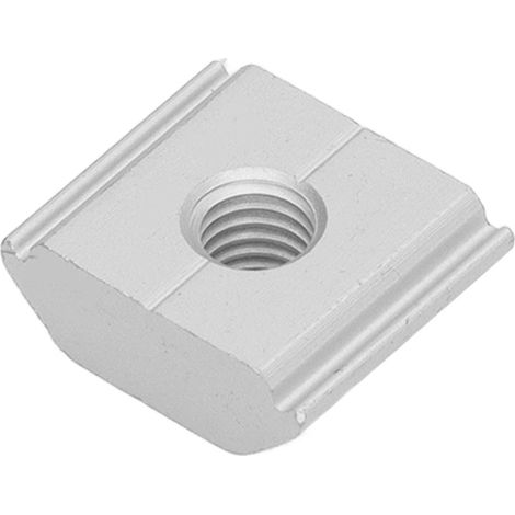 Écrous coulissants M8 en alliage d'aluminium, 100 pièces, blocs de montage pour rails T, accessoires de fixation photovoltaïque (1/5)