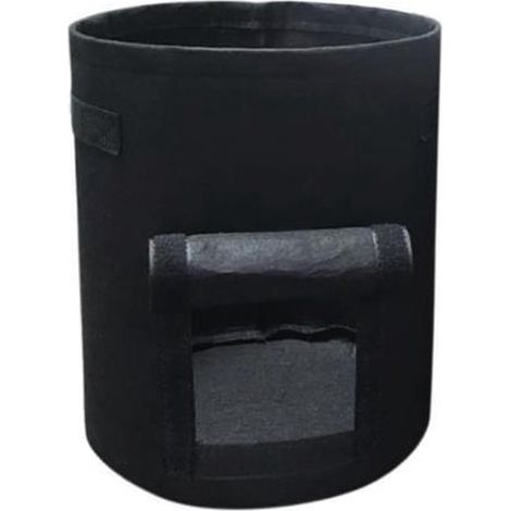 Sac de culture pour pommes de terre - Sac de culture avec trappe - 27 litres - Noir (1/5)