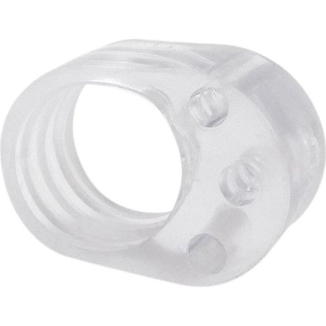 Tope de puerta TP16, amortiguador de PVC transparente 30 x 22 x 13 mm