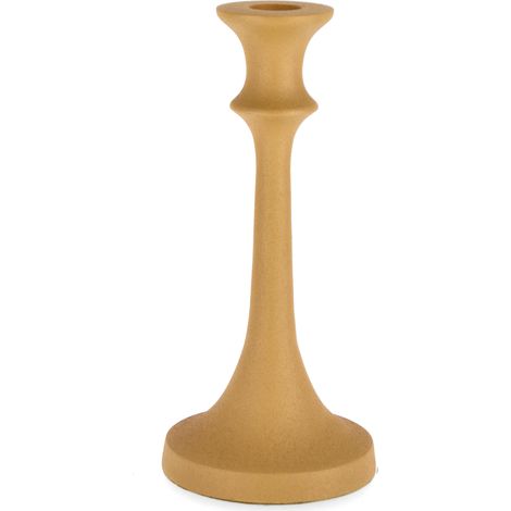 Candelabro alabastron realizzato con materiali in alluminio prodotto fatto a mano, con eventuali variazioni di colore e misure . -Ø9 x h 21cm (1/3)