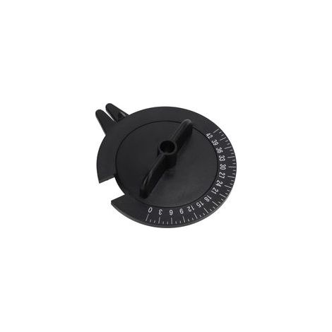 Calibrateur de tension de raquette de badminton, jauge de cordage en plastique, machines à corder noires (1/5)