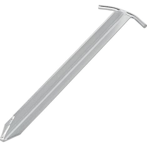 Picchetto per tenda da 30 cm con profilo a t in acciaio zincato