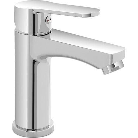 Miscelatore lavabo monocomando in zinco cromato con piletta - Eden