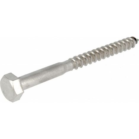 Tirefond 10X100 Inox A2 DIN 571 - Tirefond 10X100 Inox A2 DIN 571 - Tirefond 10X100 Inox A2 DIN 571 (1/2)