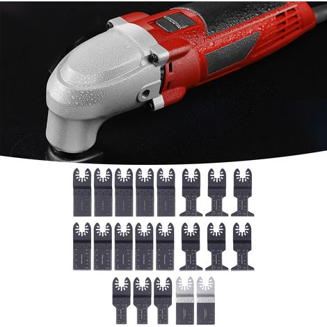 Lames de scie électriques polyvalentes, embouts et accessoires pour outils électriques, lames de scie droites pour le travail du bois, la coupe et le meulage des métaux tendres, ensemble de 21 pièces. (1/5)
