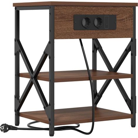 Maison Exclusive - Nachttisch Braun Eichen-Optik 41 x 31 x 51 cm