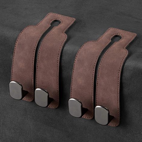 2-in-1 Universal-Kopfstützenhaken fürs Auto, Doppelclips für Handtaschen, Rucksäcke und Hängeaufbewahrung, Organizer für die Rücksitzlehne (1/5)