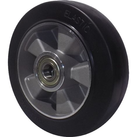 Ruota AVO 16A 200x50 Foro 25 rivestimento in gomma nucleo in alluminio