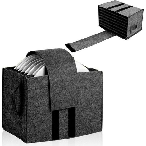 Égouttoir à assiettes en feutre, rangement pour vaisselle, égouttoir pour camping-cars (8 assiettes), accessoires de campin SANPIE (1/4)