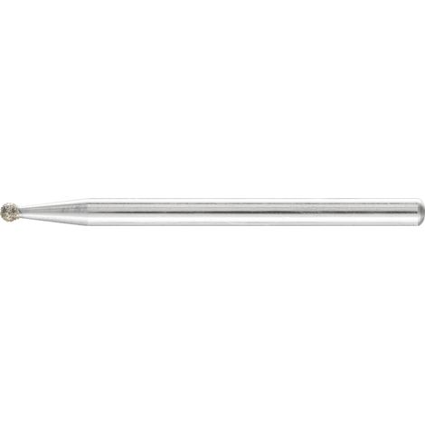 PFERD TOOLS Diamant-Schleifstift Kugel Ø2,0mm Schaft-Ø3 mm D181 (grob) zum Gravieren und Entgraten 5 Stk (1/5)
