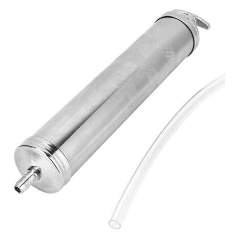 500cc Oil Suction Guns, Carbon Steel Aluminum Alloy Oil Suction Hand Syringe Gun, Professional Oil Vacuum Transfer Tools (1/4)