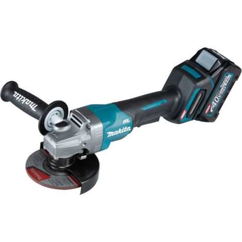 Makita GA016GM201 Amoladora angular a batería Ø 125 mm 40 V max. / 2x 4,0 Ah batería + cargador en Makpac (1/3)