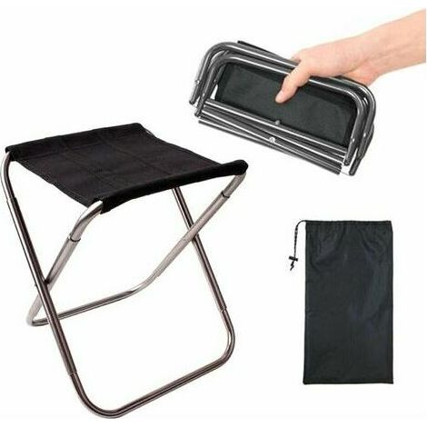 Tabouret pliant en alliage d'aluminium chaise de camping extérieure ultra léger et portable tabouret de barbecue tabouret d'escalade train Maza tabouret de pêche (1/5)