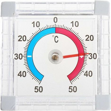 Fenster-, Innen- und Außenthermometer, Größe: 7,6 x 7,6 x 2,3 cm – 1 Stück (1/5)
