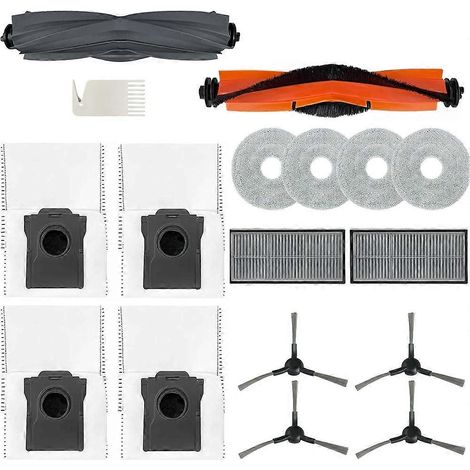 Accessoires Lot pour Dreame L10s Ultra Gen 2 / L10s Pro Ultra Heat / X30 Ultra – Rubber Main Brosse – Main Brosse – Serpillière Pads (1/5)