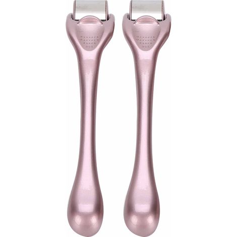 Rouleau de massage facial glacé 2 pièces, anti-gonflement et soin du corps, rose pâle (1/5)